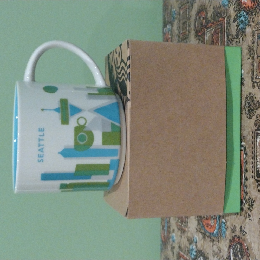 NEW Starbucks 2015 Seattle 14oz Ceramic Mug